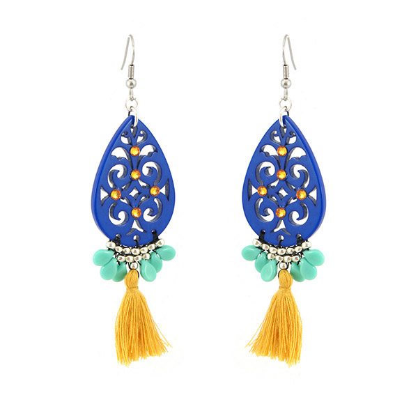 Boucles D'Oreilles Turquoise Pour Mariage/Mariée - Clips Possible, Neuf Avec Étiquettes